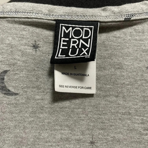 Women's Star Gazer Tie Front Neck Cut-Out Graphic Tank Top LARGE - Picture 6 of 7